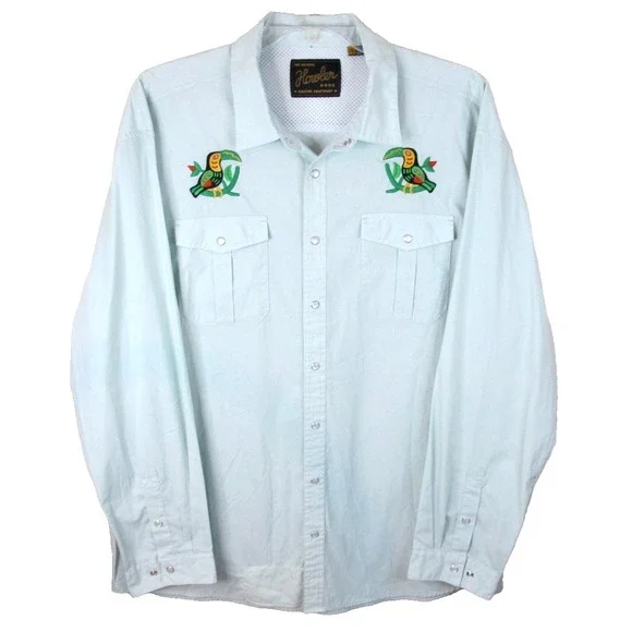 Howler‎ Bros Gaucho Pearl Snap Western Shirt Men's XXL Toucan Parrot - Picture 2 of 11